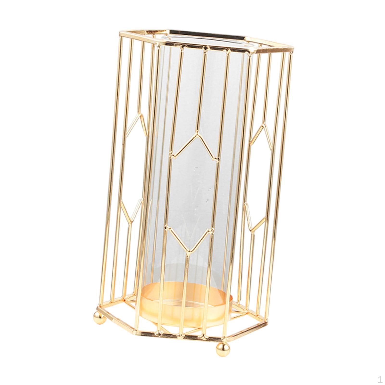 

Стеклянная металлическая ваза для цветов, держатель для букета, гидропонный стол для гостиной, дома 14.5cmx14.5cmx25cm