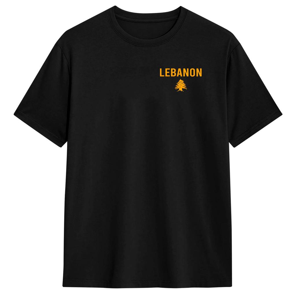 Lebanon Resist Fist Lebanese Flag Cotton T Shirt For Unisex Summer Funny Tshirts Novelty Tee Shirt Plus Size Wholesale Clothes