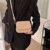 Multifunktionell Fyrkantig Axelväska Enfärgad Liten Fyrkantig Väska Fritidsresväska Shopping