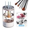 3-in-1 Elektrischer Make-up-Pinselreiniger, automatischer Schleuder-Make-up-Pinselhalter, Ständer, faule Reinigungsbürstenwaschmaschine für Frauen, Schnelltrocknungswerkzeug