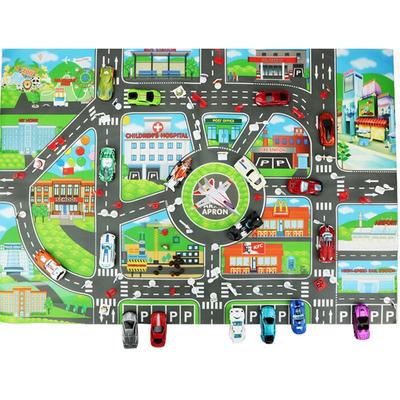 Crianças Cidade ESTACIONAMENTO Roteiro Mapa DIY Modelo de Carro Brinquedos Bebê