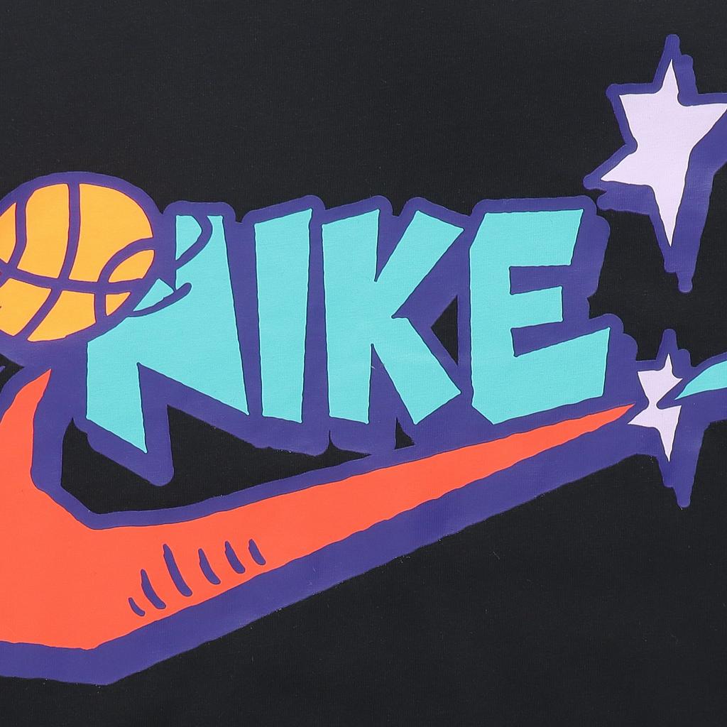 Nike Basketball Logo Print Short Sleeve T-Shirt Men Tops Black DD9373-010