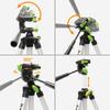 Huepar Mini Tripod for Laser Levels and with Aluminum 3KG Load Storage Bag Screw Diameter Cameras, 3-Way Head, Foldable, Adjustable, Travel-Friendly,