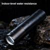 Strobe Mode Emergency Lamp Mini Rechargeable Flashlight, 3 Lighting Modes Adjustable Focus Bright Waterproof Metal Flashlight LED Portable for Camping