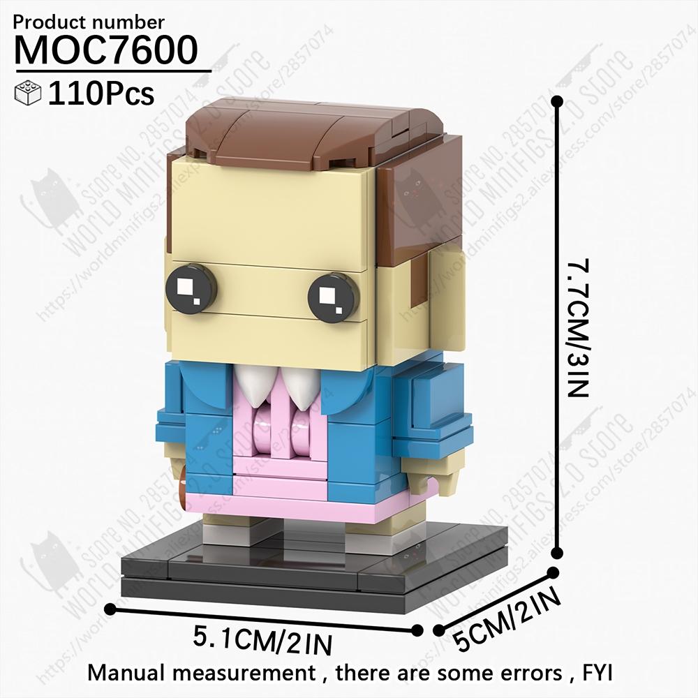 

MOOXI Horror TV Figures Demon Brickheaded Building Blocks Models Sets MOC Bricks DIY Assembly Toys Kids Gifts Collection Display