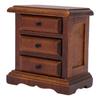 1:12 Scale   Night Stand Birch Wood 3 Drawers    Ature   Bedside Table for Home Decor