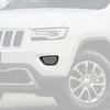 Black Fog Light Cover Fog Lamp Frame For Jeep Grand Cherokee 2014-16 Accessories