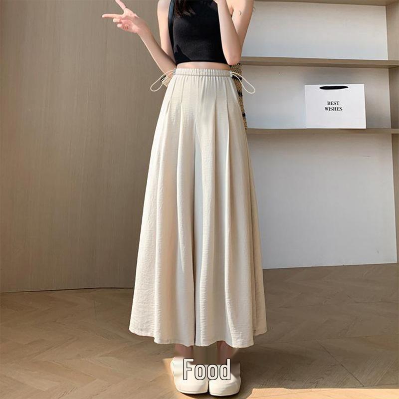 

2026 New Fashion Versatile Summer Maternity Pants - Loose, Thin Style with Drawstring, Yamato Skirt Design, No Belly Support, Long Length XL хаки