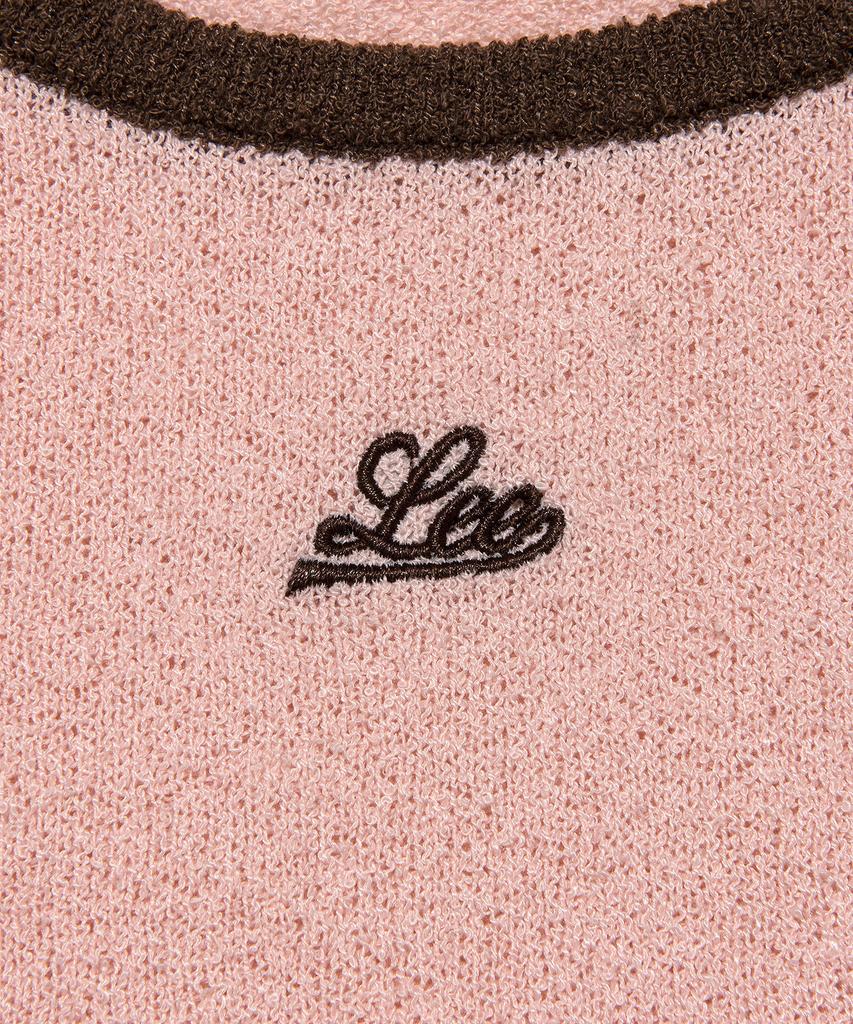 LEE Women'S Raglan Color Block Knit Pink