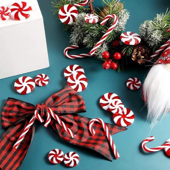 1 Set Christmas Beads Xmas Theme Decorative Anti-fading Happy Holiday Party DIY Floating Candle Faux Pearl for Gift