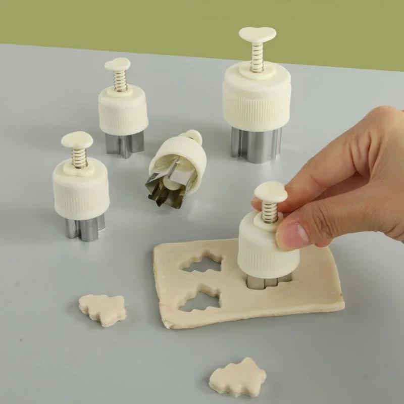 8 stk Søtt mønster Kakeutstikkere Jul Grønnsak Frukt Jul Klippeform Kjeks Fondant Kakeform Festartikler Kake