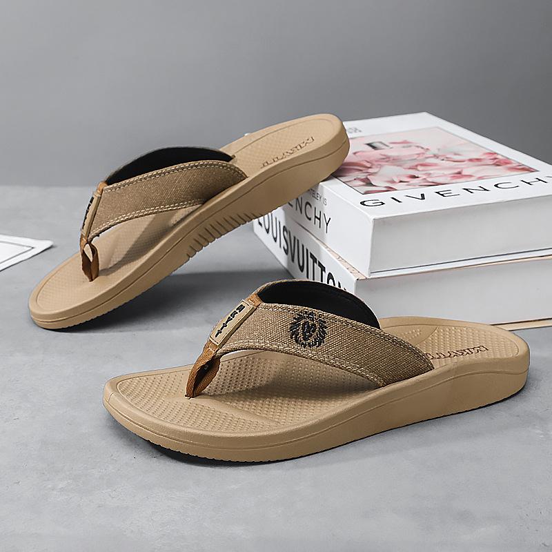 Men's Shoes Summer New Outdoor Flip-flops Fashion Classic Breathable Solid Color Simple Casual Beach Sandals Trendy Shoes