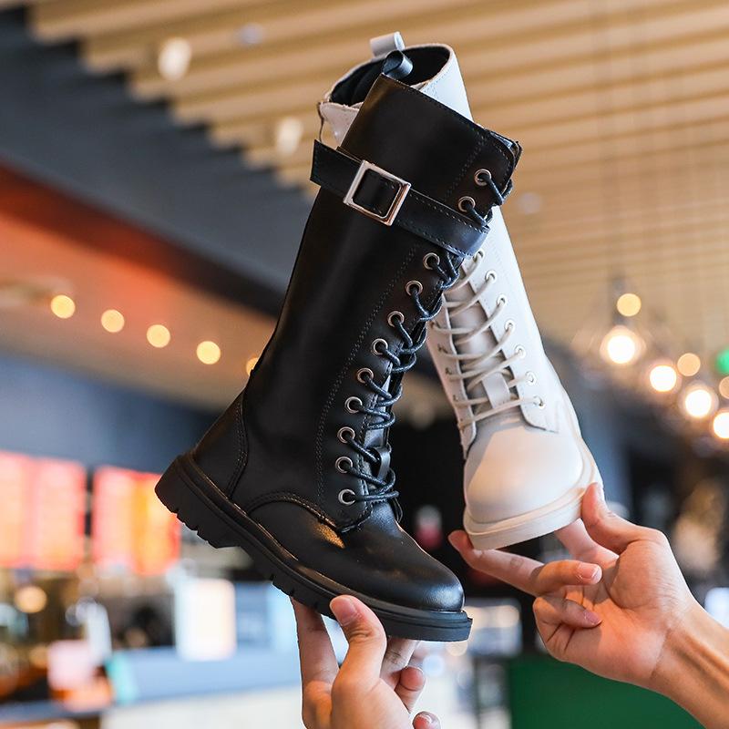 Girls Boots Autumn Winter Fashionable High Boots Trendy Velvet Thickened Children's Boots Warm Comfortable Ankle Boots