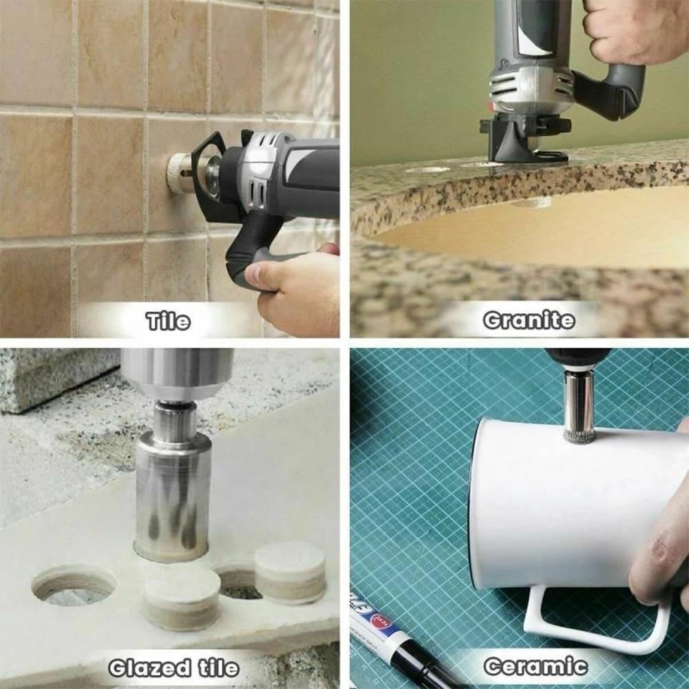 Cutting Edge 5PCS Diamond For Glass Drill Bit Set for Tile and Ceramic