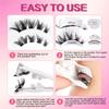 Suction Magnetic False Eyelash Set Fixed Position Magnetic Lashes Kit