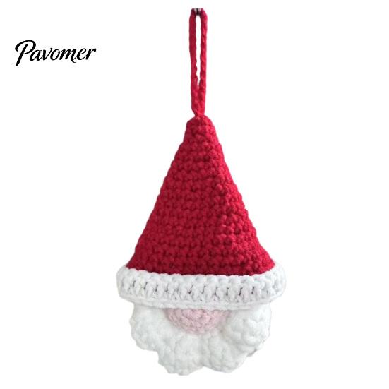 Faceless Gnome Decorations Hand Crochet Christmas Ornaments, Knitted Hanging Decorations, Woolen Holiday Gifts Yarn Elf Pendants for Tree Home