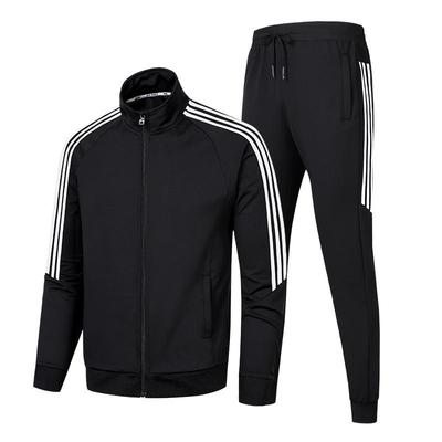 Herren Drei-Streifen Hoodie Trainingsanzug Set - Lässige Mode Sportbekleidung mit Jackenstil 105