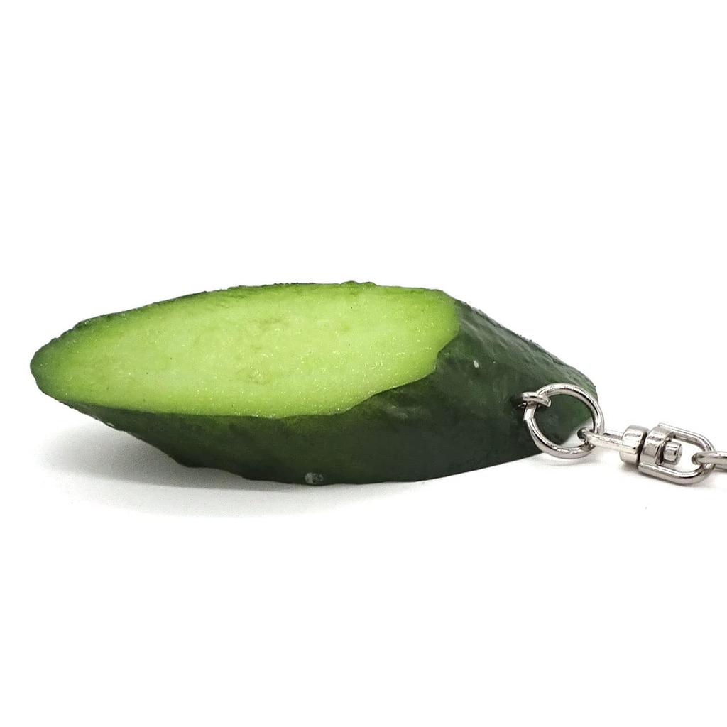 Food Sample Keychain Cucumber Slices Look Like You Want To Eat Them 361K [Coconut Accessories] - - -