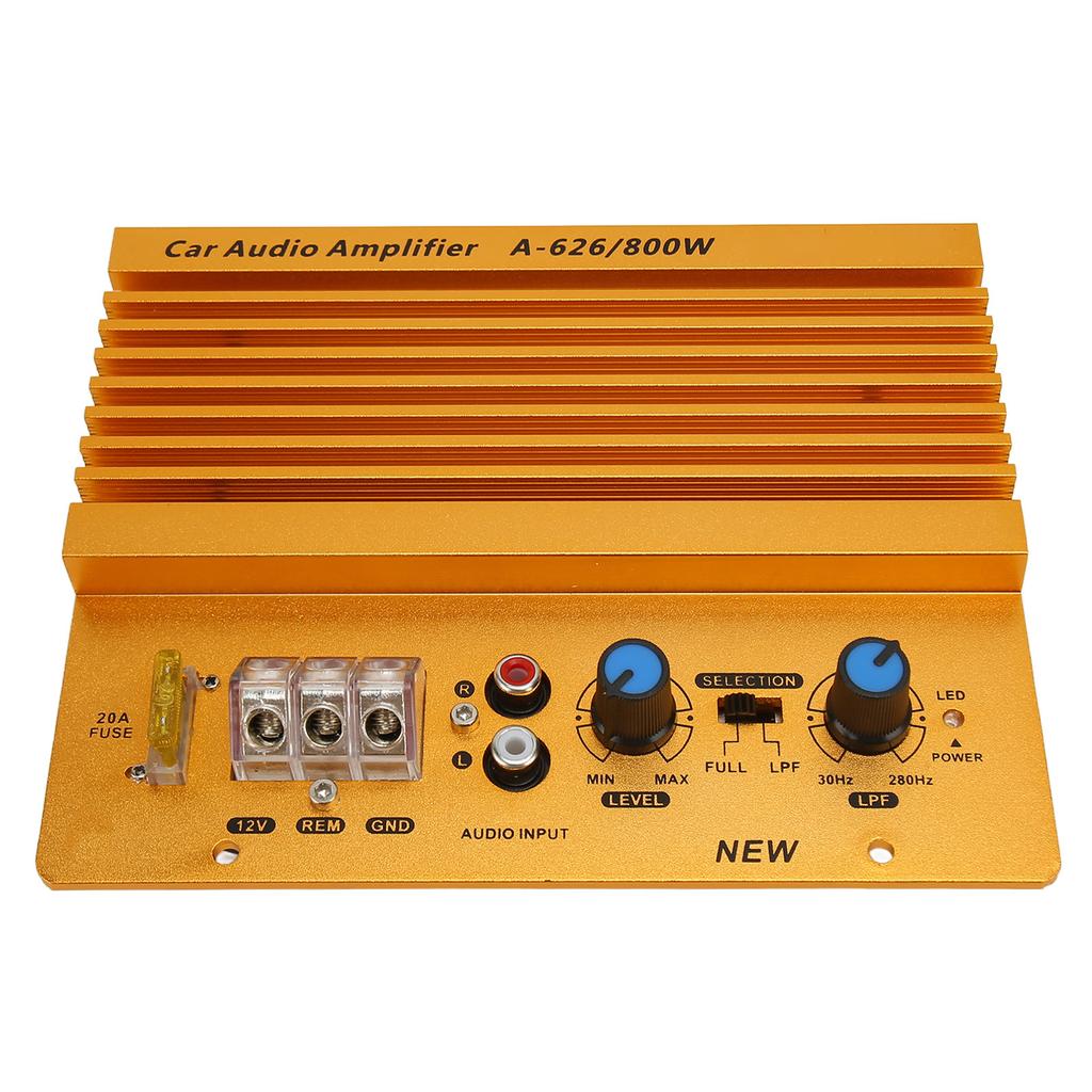 12V 800W Car High Power Amplifier Precise Heat Dissipation Stereo Amplifier for Vehicle