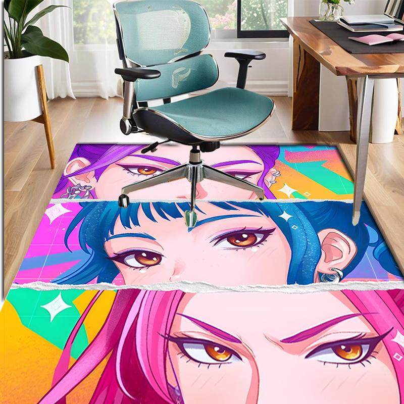 Girl group Pattern Rug, Indoor/Outdoor Mat, for Picnic, Gameroom, Bedroom, Office, Living Room, Home Decor Carpet, Birthday Gift