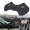 For Harley Touring Softail Dyna Sportster XL Kawasaki Yamaha Honda Motorcycle Universal Heat Saddle Shield Deflectors PU Leather