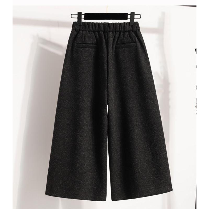 DIMANAF 2025 Autumn Winter Women Plus Size Pants Thick Warm Fashion Lady Long Pants Oversized Loose Bottoms