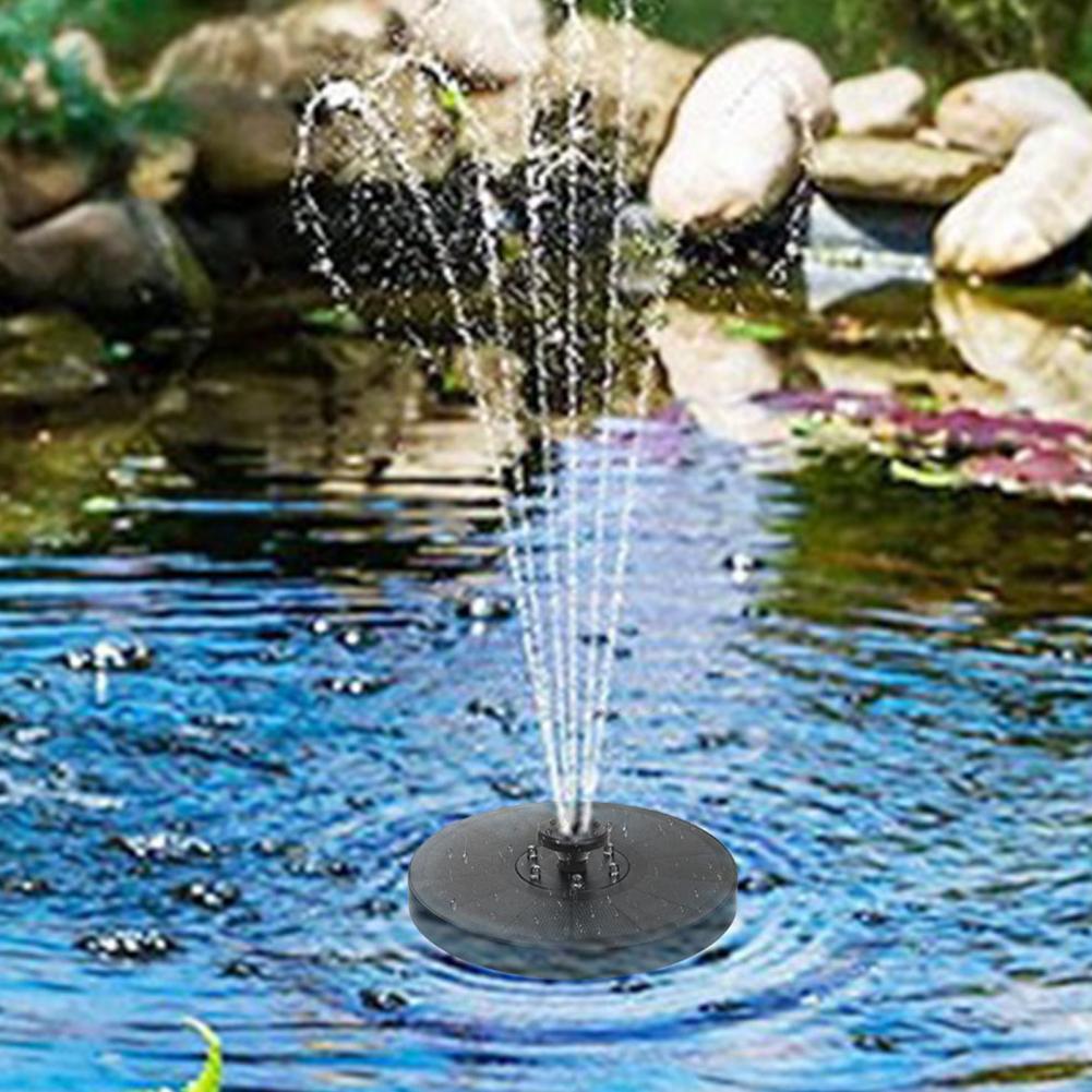 Solar Fountain with LED Lights Birds Bath Garden Pond Pool Decorative Outdoor DIY Potential for Garden