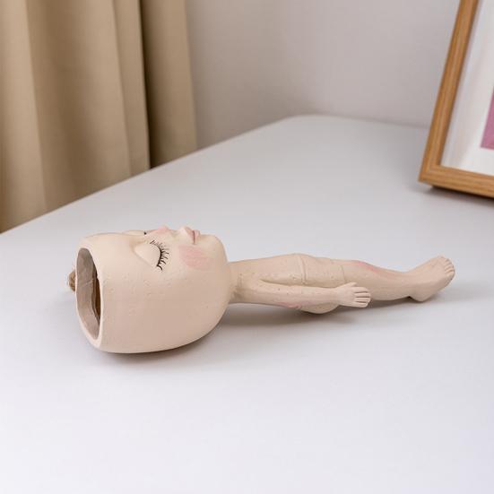 Ghiveci pentru containere de flori Design de păpuși de gimnastică în stil nordic cu jardiniere de frânghie suspendate Ghiveci de flori suculente creative