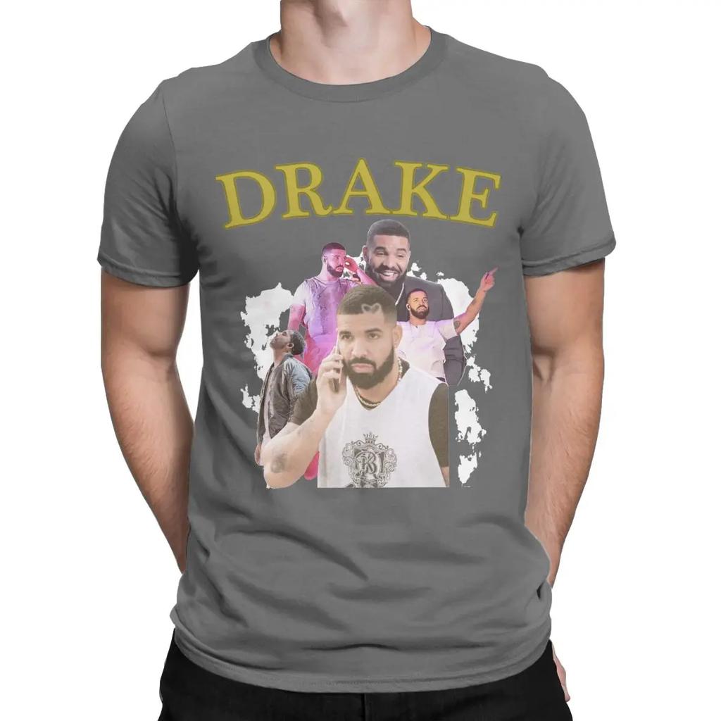 Men's T-Shirt Drizzy Drake Retro Graphic Leisure Cotton Tee Shirt Short Sleeve T Shirt Round Collar Clothing Summer