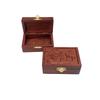 Vintage Rosewood Jewelry Box With Brass Clasp Handcrafted Wooden Organizer Home Decor Gift