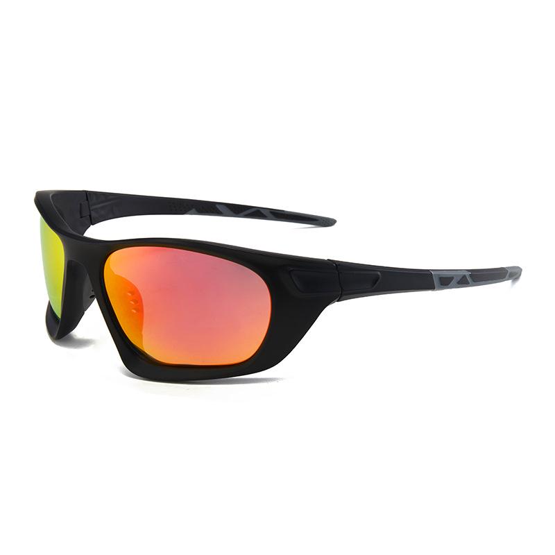 Unisex Polarized Camouflage Sports Sunglasses - Square Frame, Ideal for Cycling, Outdoor Fishing, and Trendy Wear