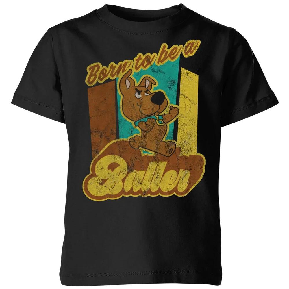 Scooby Doo Born To Be A Baller Kids  T-Shirt - Black - 3-4 Years 140