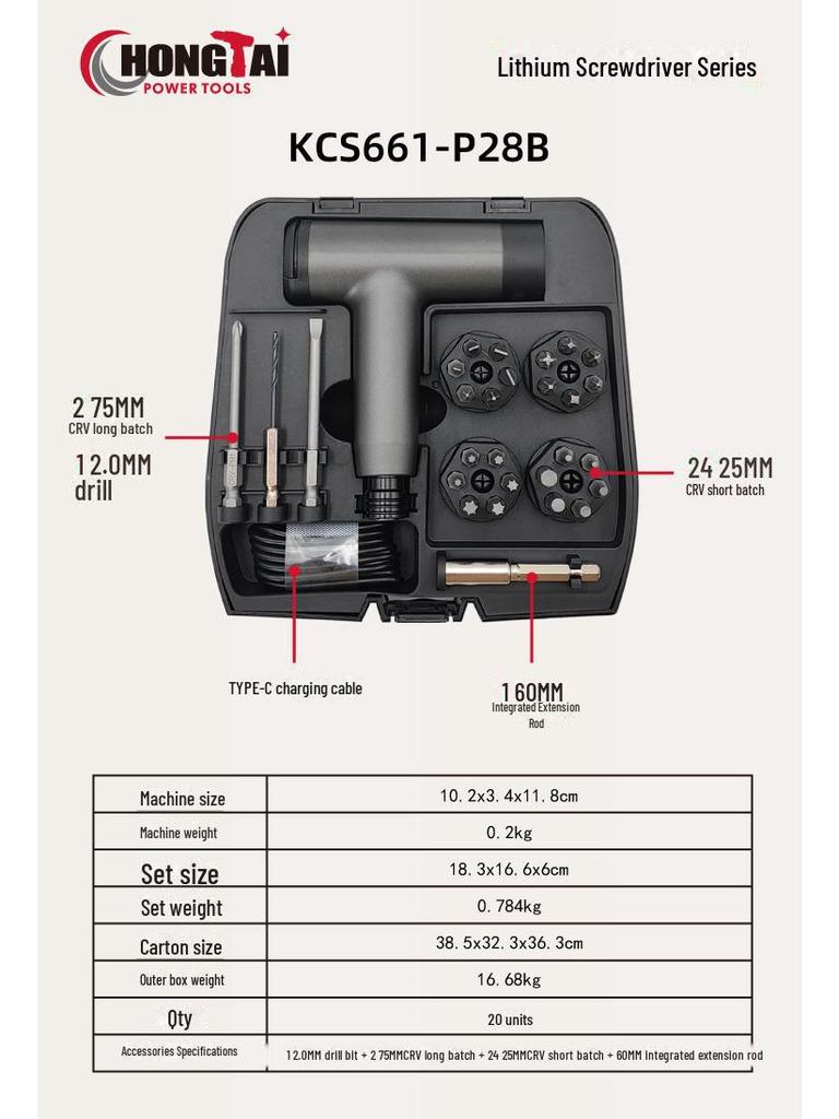 2025 Neues Ergonomisches 3,6V Lithium Schraubendreher-Set für DIY Heimreparaturen