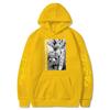 Chainsaw Man, Electric Black And White Print Autumn And Winter Men'S And Women'S Fleece Hoodie Loose Sweater Hoodie Top