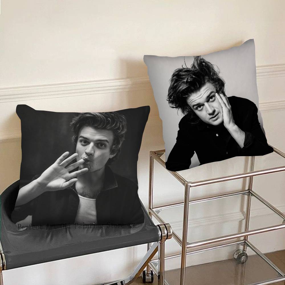 1Pc Actor Joe Cool Keery Pillow Case Fashion Square Pillowcase Bedroom Sofa Room Ins Decoration Leisure