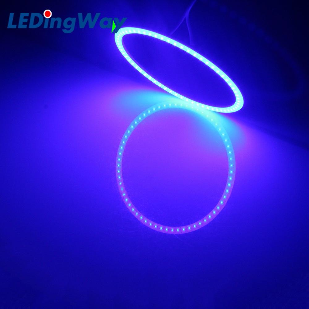 Universal LED COB Halo Angel Eye Headlight & Fog Light for Motorcycles and Cars - Daytime Running Light