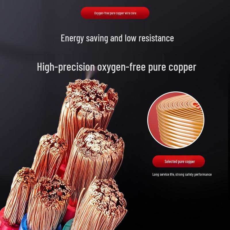Zhongda Yuantong BVR Single Core Multi-Strand Copper Wire 2.5/4/6mm² - Household Flexible Wire