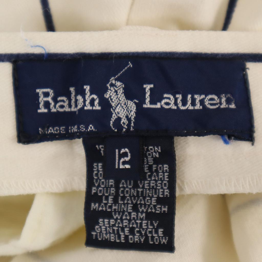 RALPH LAUREN 80s USA made vintage 42 Talon Striped Pattern Long pants 12 Women Used
