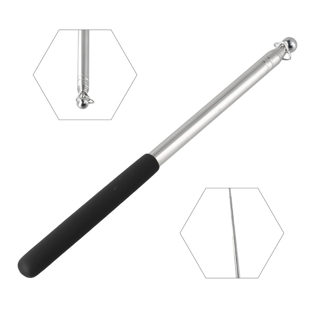 1.6M Telescopic Flag Pole Extendable Portable Handheld Windsock Pointer Stainless Steel Flagpoles For Tour Guide Banner