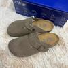Men’s BK Genuine Leather Retro Toe Semi-Slippers - New, Versatile, and Comfortable Birkenstock Shoes