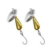 2pcs Fishing Spoons Metal Lures Hard Fishing Lures Sequin Baits for Trout Bass Spinner Baits Fishing Tackle Accessories