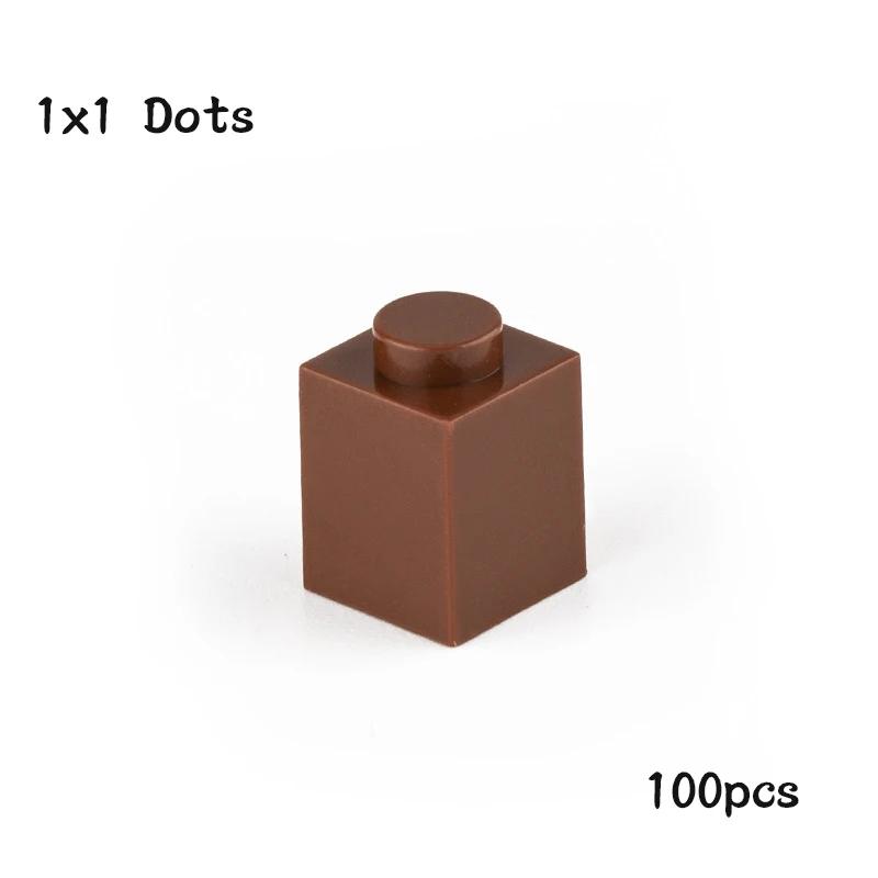 Non-Toxic Diy 1X1 Dots Building Blocks 100Pcs Thick Figures Bricks Size 1*1 Dot Compatible With 3005 Educational Creative Toy For Children