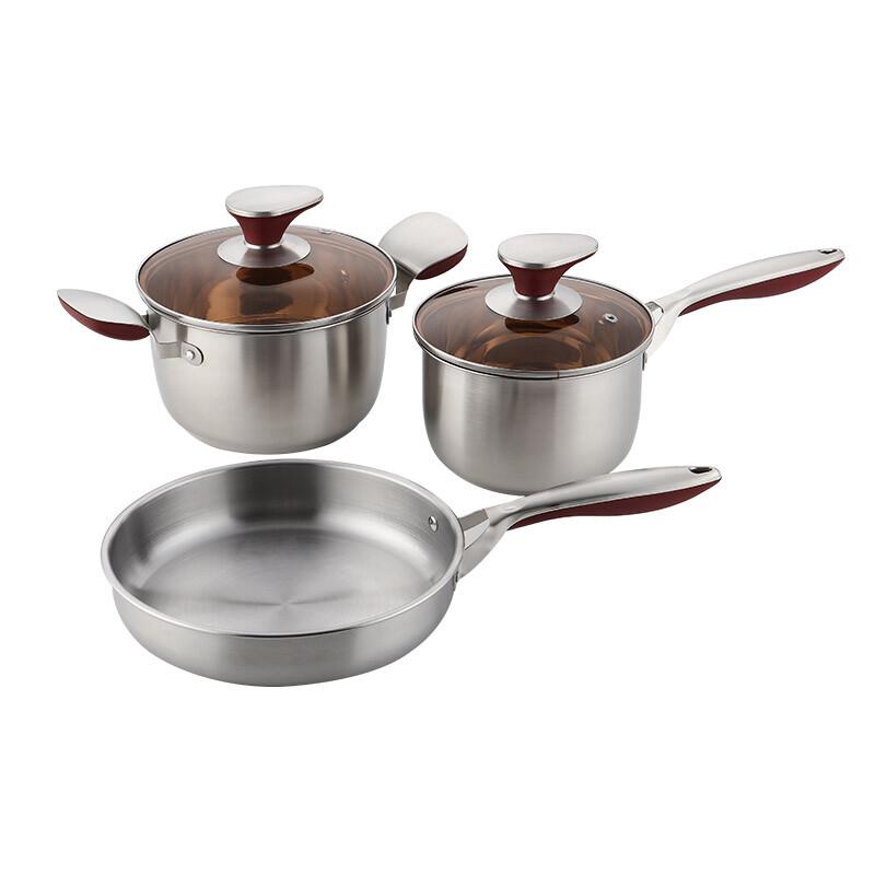 LUVHOO 3-Piece Cookware Set