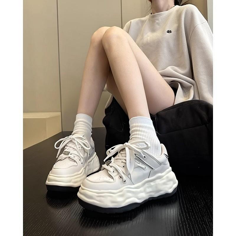 Fashion Women's Shoes Casual Shoes Spring Summer Sneakers Woman-shoes Tennis Female Platform 2025Heels Roses Trainers Thick Sole Winter