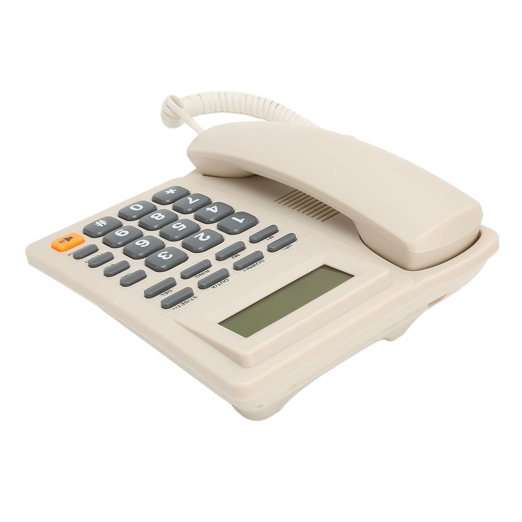 Kabelgebundenes Festnetztelefon Multifunktions Anrufer-ID-Anzeige Kurzwahl Wahlwiederholung der letzten Nummer Tischtelefon für Zuhause Büro