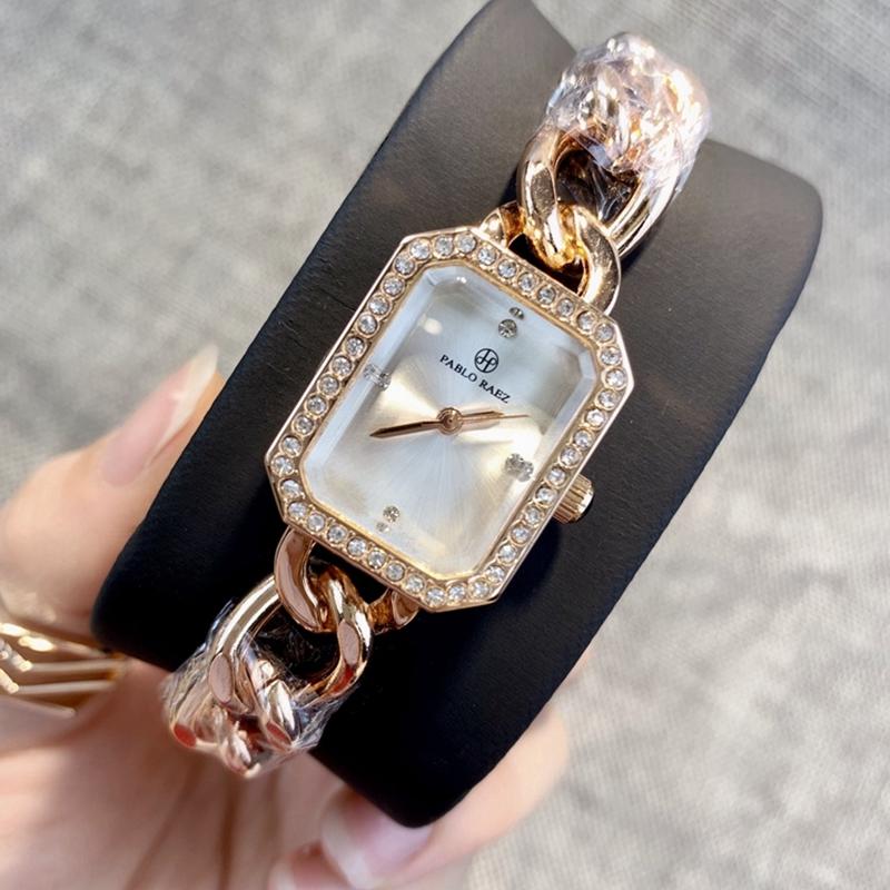 PABLO RAEZ Mode Luxus Uhr 100% Stahl Frauen Uhr Armbanduhr Quarz Hohe Qualität Uhren Geschenk