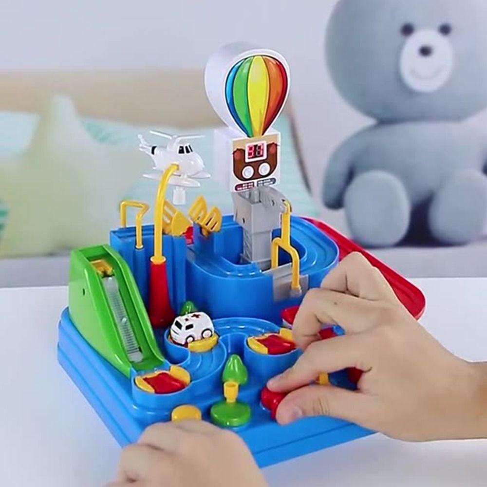 Inertia Coastdown Car Challenge Adventure Toy Plastic Track Adventure Game Funny Puzzle Game  Game