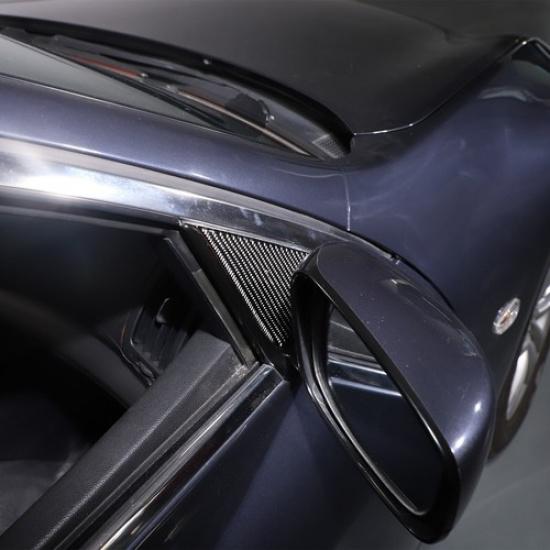 Carbon fiber Rear view Mirror Base Panel Trim Sticker For Infiniti G37 G35 07-13