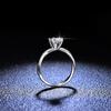 Tancise Klassischer Moissanit-Ring aus 925er-Sterlingsilber, Damenschmuck, Hochzeitsversprechen, Party-Geschenk