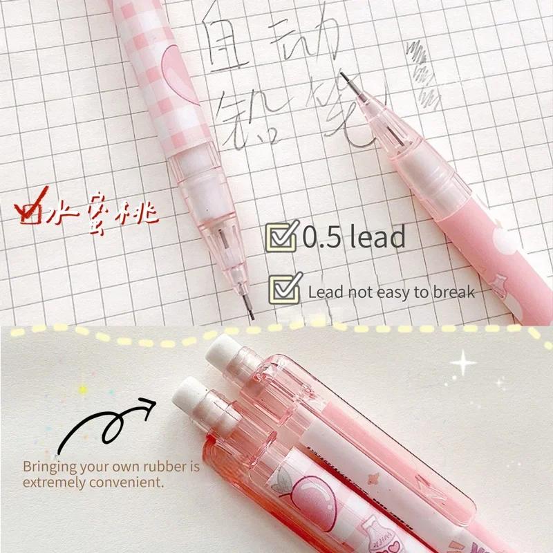 Kawaii Mechanical Pencil set 0.5/0.7mm 2B Refill Cute Cartoon Automatic Pencils School Office Supplies Child Gift Statione